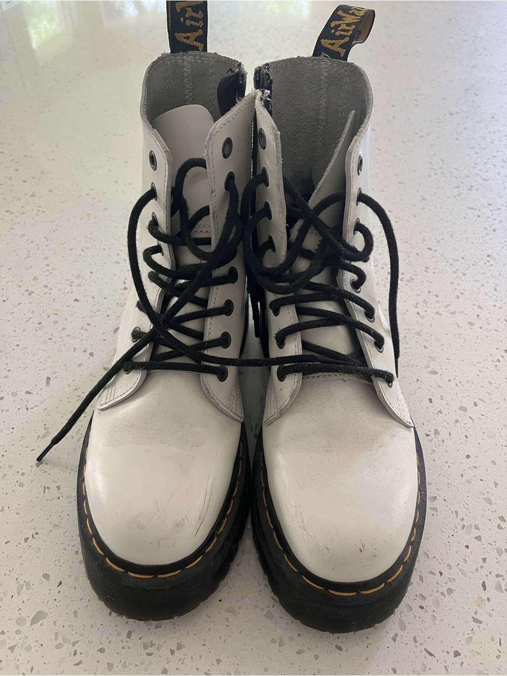 DR. MARTENS JADON BOOT SMOOTH LEATHER PLATFORMS - Picture 6 of 10